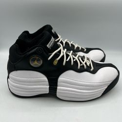 Nike Air Jordan Jumpman Team 1 White Black Gold CZ9171-101 Men 9.5