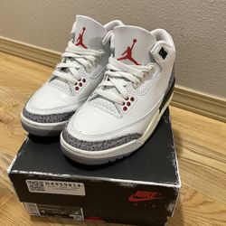 Size 4M - Jordan 3 Retro White Cement Reimagined USED