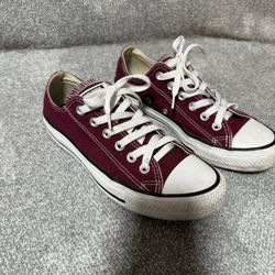 Burgundy Converse 