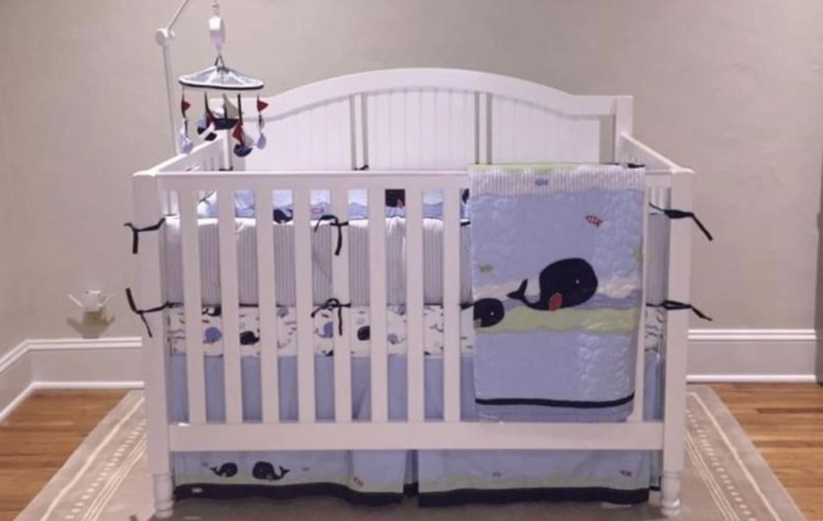 Pottery Barn crib + Mattress + Toddler Bed Kit