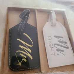 Mr. and Mrs. Passport cover and bag tag