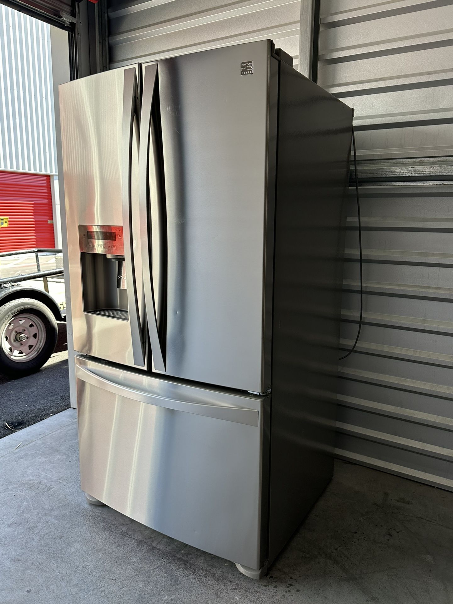 KENMORE STAINLESS STEEL FRIDGE