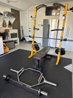 Gym equipment.