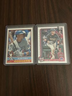 Dodgers Alex Call (2) card lot