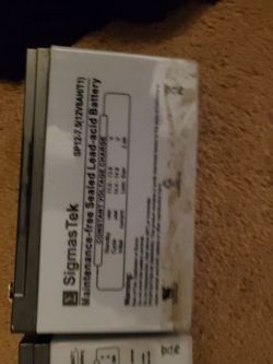 New batteries