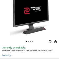 BenQ Zowie RL2775 27 Inch Monitor
