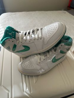 Air Jordan 1 High White Green Sneakers “Do the right things”