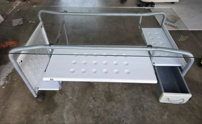 Glass desk