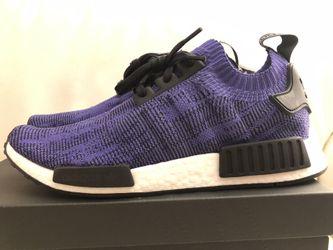 Adidas NMD R1 PK Primeknit Men’s Size 10.5 Running Shoes Purple Ink B37627 NEW