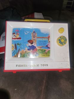 Vintage fisher price tv musical box