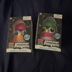 Needoh Glow In The Dark Penguin Christmas 