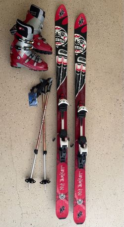K2 Mt Baker backcountry skis Fritschi Freeride bindings Black Diamond ...
