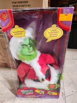 Dr Seuss How The Grinch Stole Christmas Transforming Talking Plush Doll