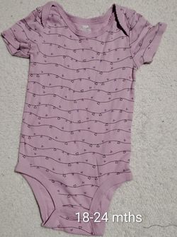 Infant Girl's Onesie Size 18/24 Mths $2