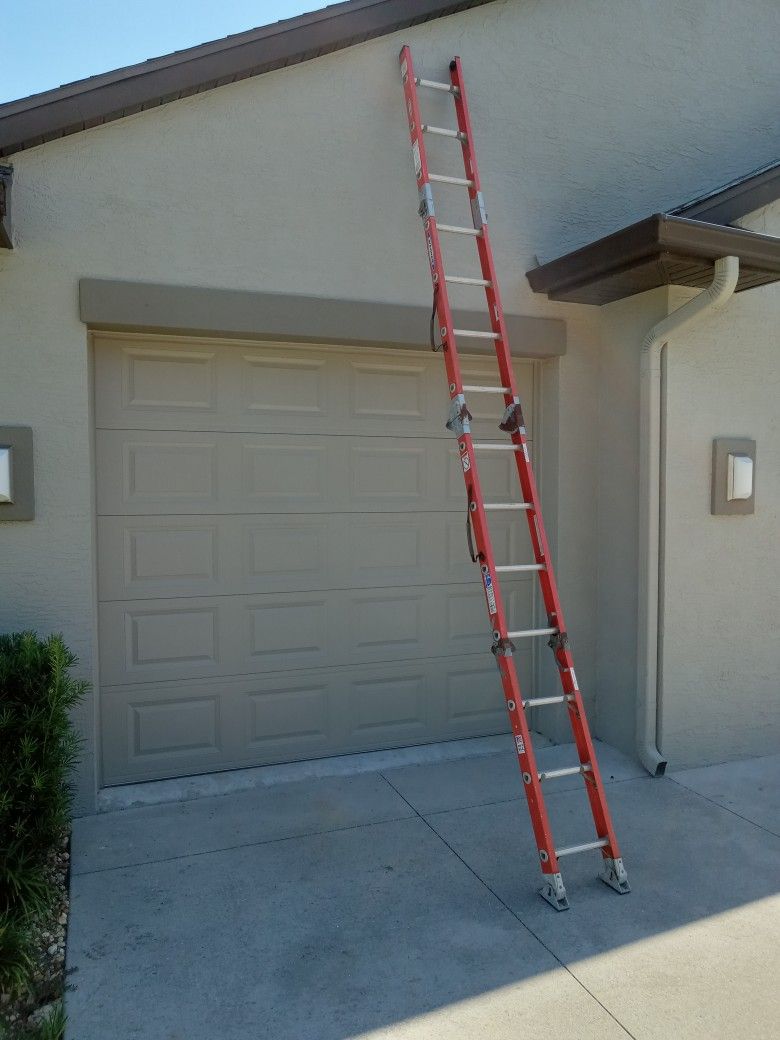 14 Foot Folding Werner Fiberglass Ladder