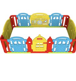 DWINGULER Castle Playpen-Rainbow