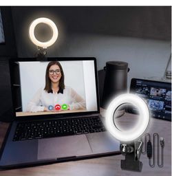Video Conference Lighting, Zoom Light, Streaming Light, Laptop Light for Computers, Monitors, and Laptops for Remote Working, Distance Learning, Webca