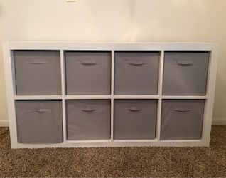 White Costco cubby dresser