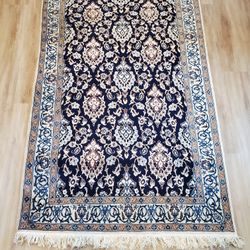 Oriental Persian Nain Handmade Rug From Iran
