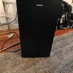 Black Galanz Tall Mini Refrigerator 