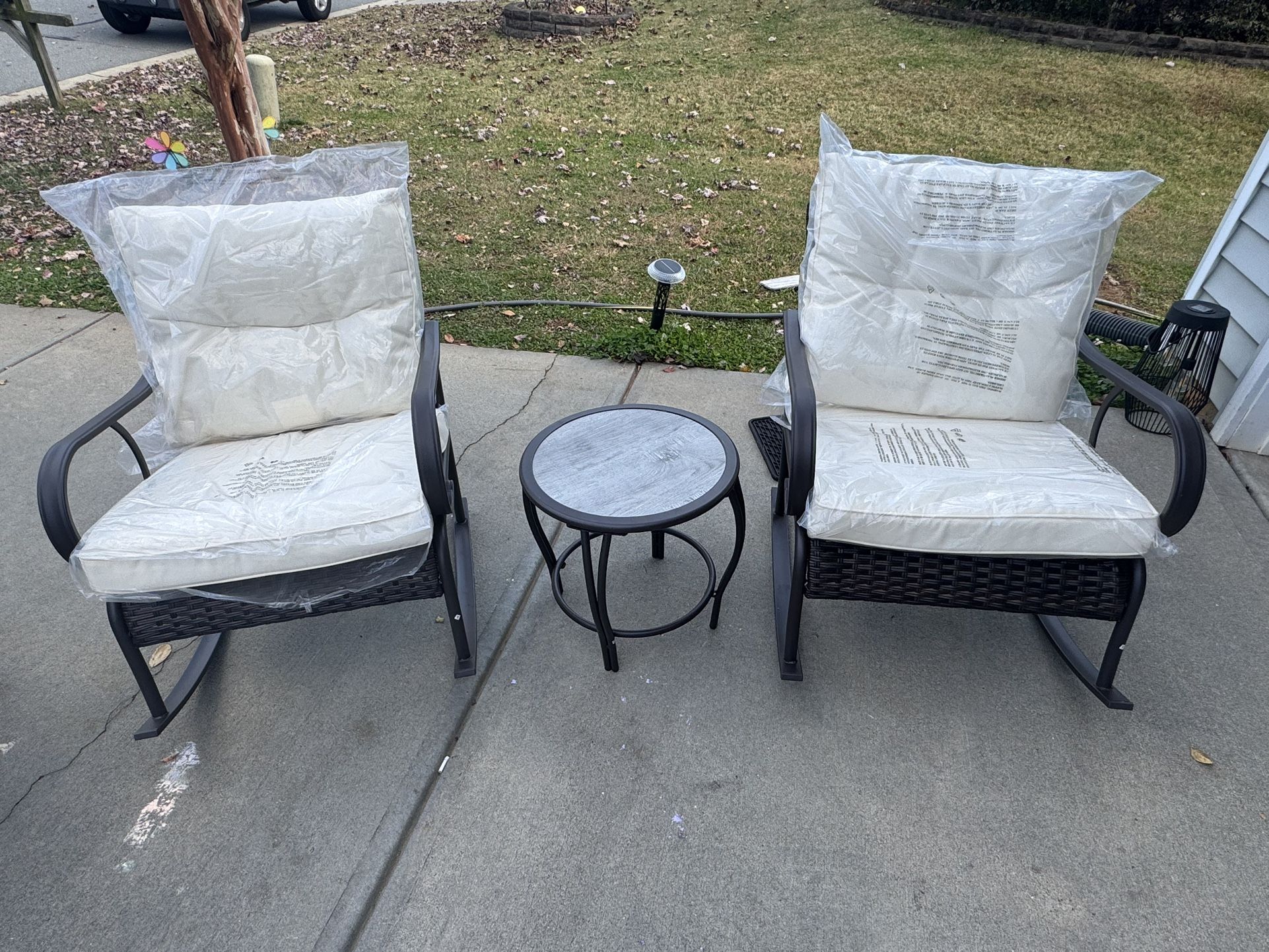 Outdoor patio rocking chair