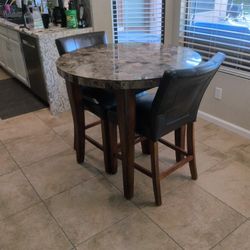Counter Height Table And Two Chairs