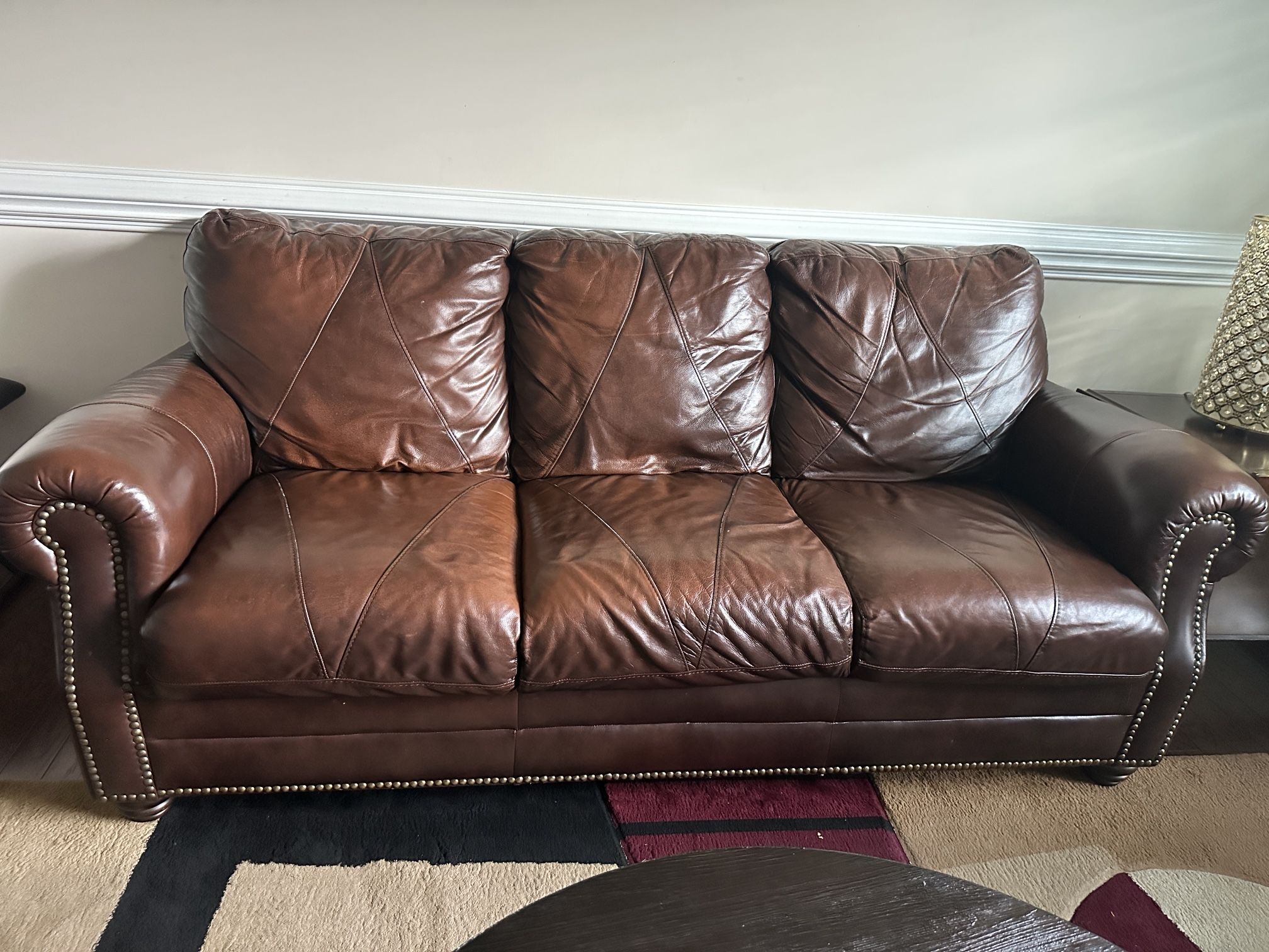 Leather Sofa And Love Seat