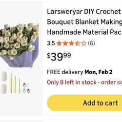 Crochet Rose Bouquet DIY Kit