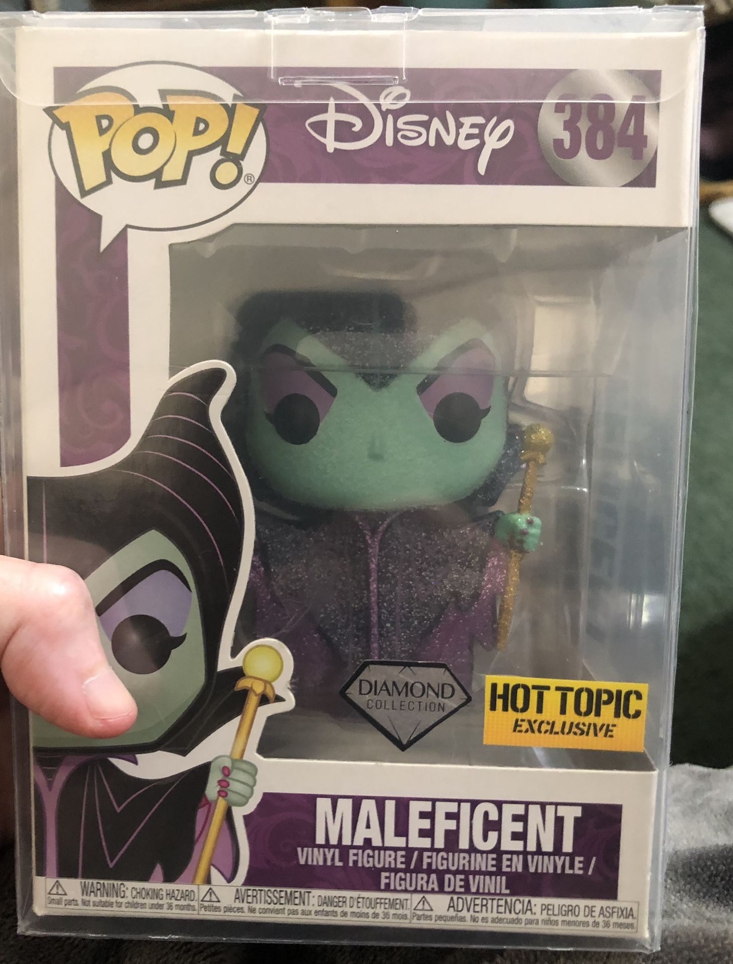 FUNKO MALEFICENT #384 DIAMOND COLLECTION HOT TOPIC EXCL