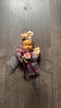 Vintage doll ornament