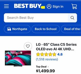 65” LG tv