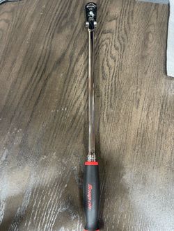Snap-on Tools USA NEW 3/8” Drive RED Soft Grip EXTRA-LONG Ratchet FHLLF80
