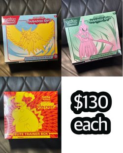 Pokemon ETB Elite Trainer Box $130