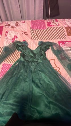 Emerald green dress