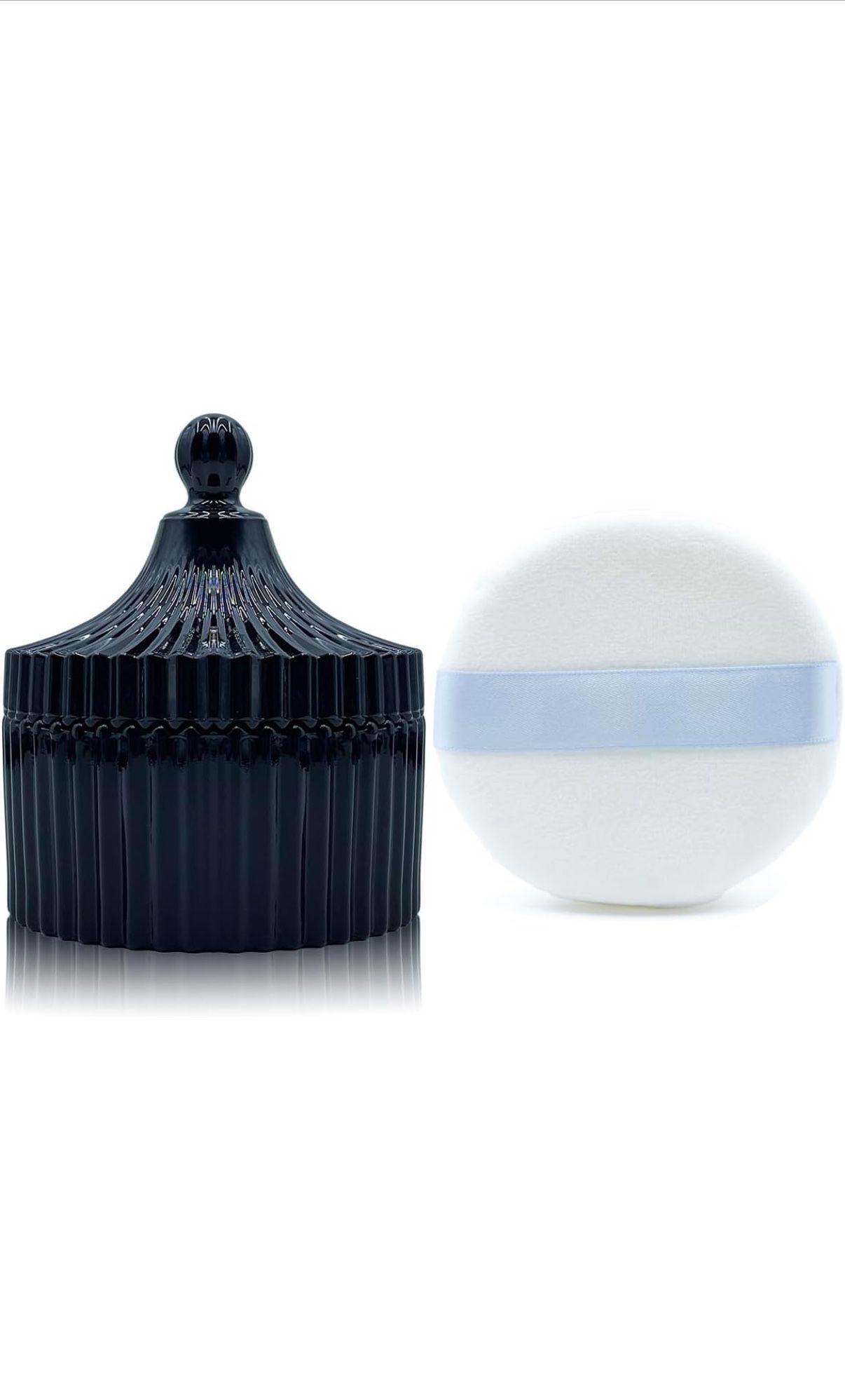 Organic Passion Powders | Luxury Beauty Powder Puffs & Scented Body Powder for Men & Woman (Black)