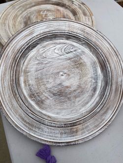 4 wood Pier 1 imports chargers