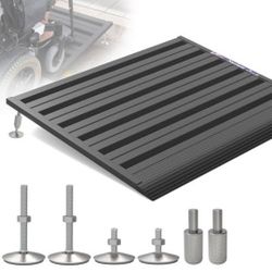 Wheelchair Ramp for Doorways, Adjustable Height 2.6"-7.3" Aluminum
With Adjustable Heightening Legs