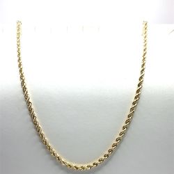 10kt Gold Hollow Rope Link 