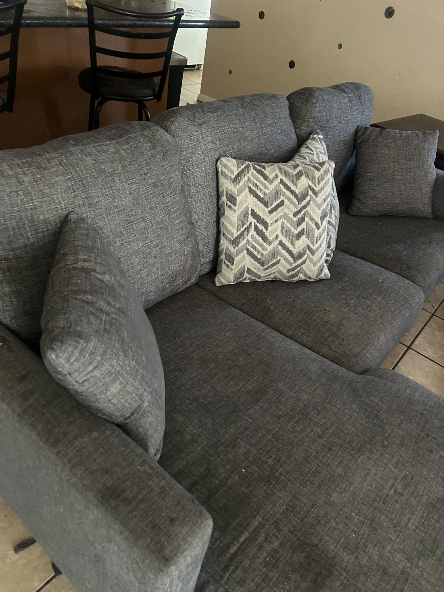 Smokey Grey Sofa For Sale