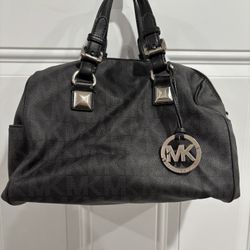 Black Monogram Michael Kors Bag