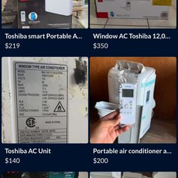 Toshiba 3 in 1 portable AC (as new open box)