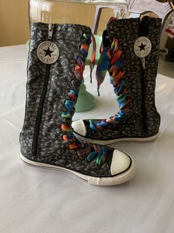 Converse high top size 1 girls (you can change the lashes)