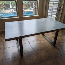6ft Custom Modern Faux Concrete table 
