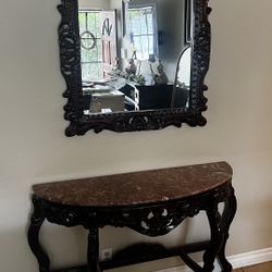 Table and Mirror