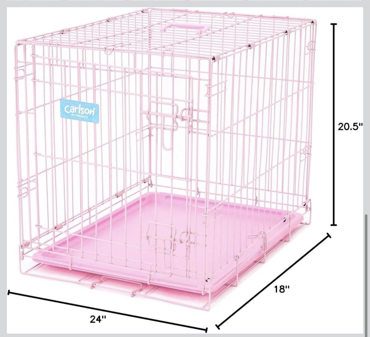 2 PINK DOG CAGES $30