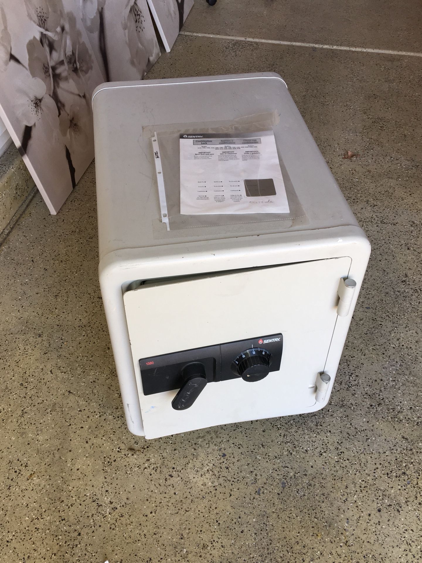 Sentry 1380 Safe combination perfect!