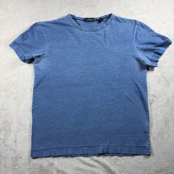 Theory Crew Neck T Shirt Women’s M Blue Short Sleeve Slim Casual Neutral #6A