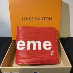 supreme wallet louis vuittons men