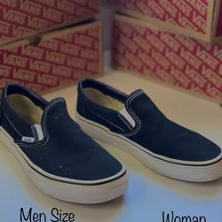 Black Slip on Vans 