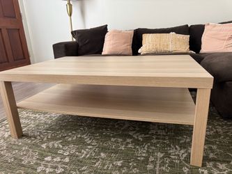 IKEA Large Coffee Table White Stained Oak